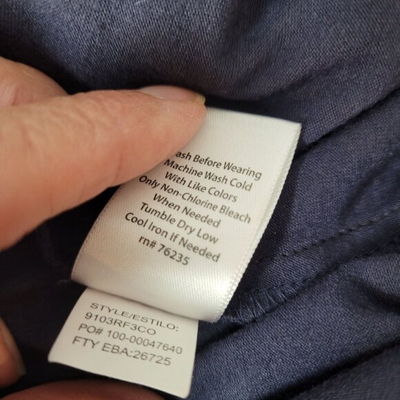 Coral Bay Womens Navy Polka Dot Skort Size 14 Cotton Polyester Blend - Picture 8 of 9